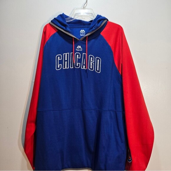 Majestic Other - Majestic Chicago Cubs Baseball Pullover Hoodie Athletic Top 2XL